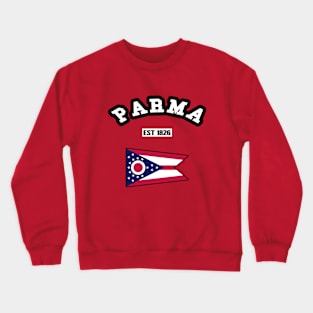 🏹 Parma Ohio Strong, Buckeye State Flag, Est 1826, City Pride Crewneck Sweatshirt